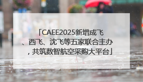 CAEE2025新增成飞、西飞、沈飞等五家联合主办，共筑数智航空采购大平台